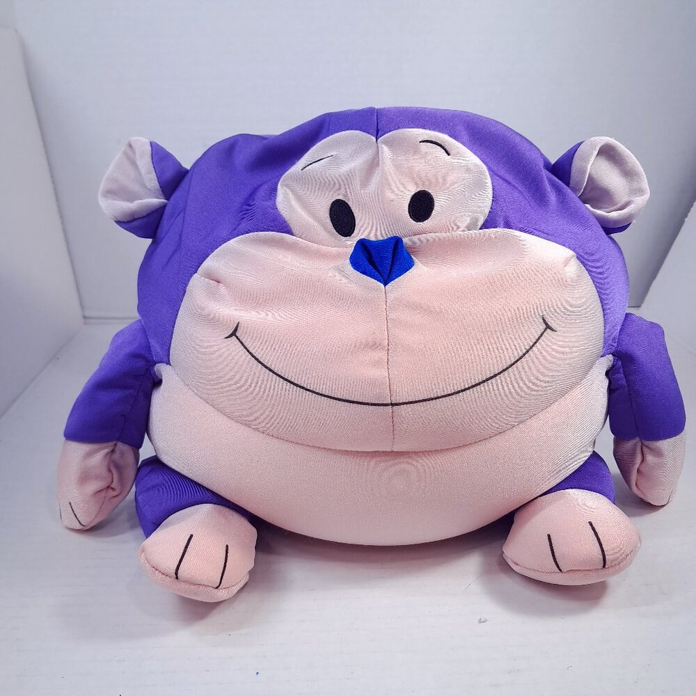 Moshi Purple Plumpeez Monkey Gorilla Microbead Plush Stuffed nylon pillow toy